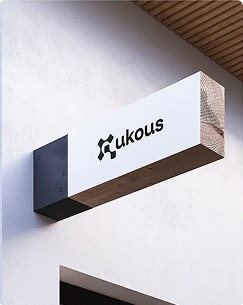 Rukous logo on an exterior sign